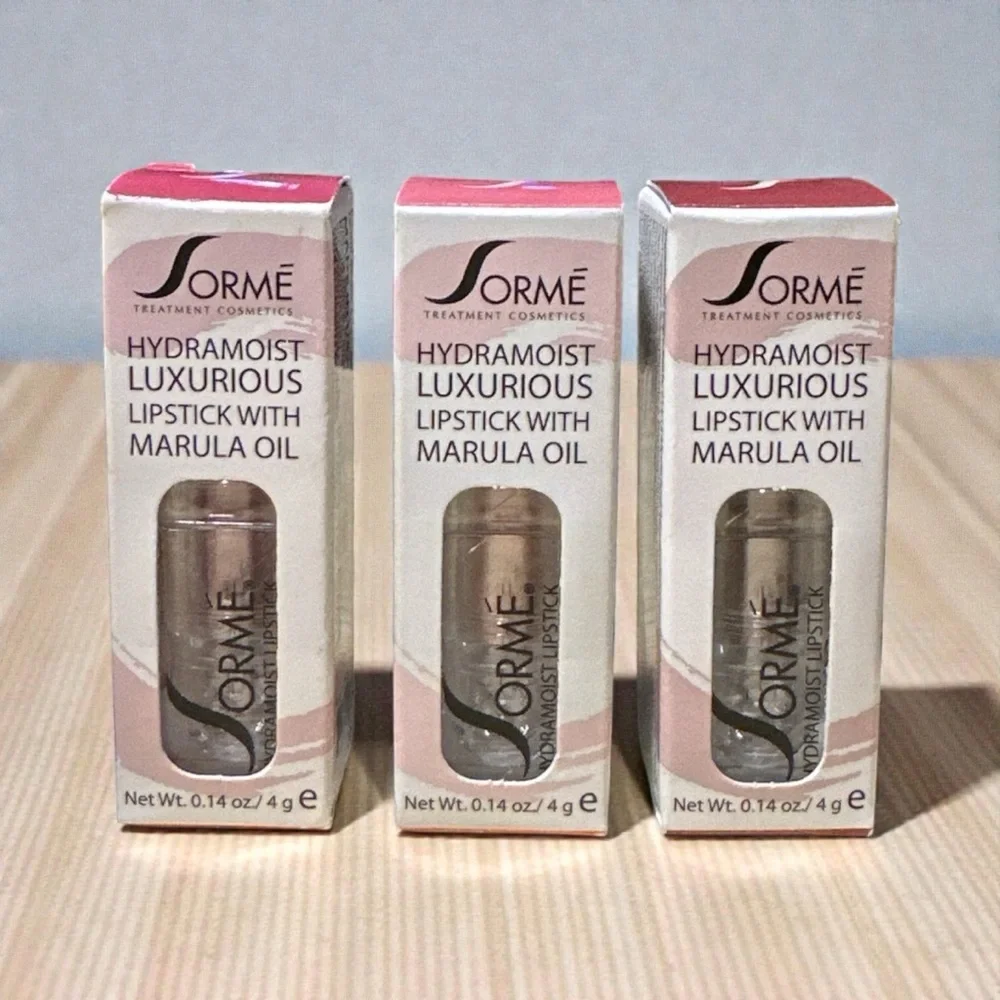 Sormé Hydramoist Lipstick Bundle (3) Marula Oil Shades- Mystery, Perhaps, Déjà V